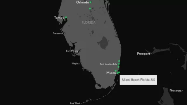 Lo más escuchado en Miami Beach (según el mapa musical de Spotify)