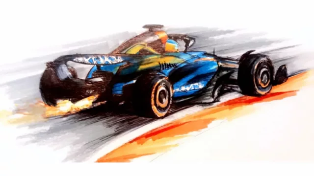 Un arquitecto cordobés dibujó el auto de Colapinto, Williams lo compartió en sus redes y ahora vende las láminas