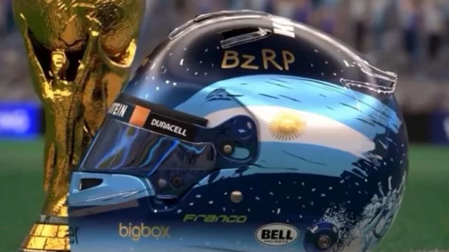 Franco Colapinto executa uma obra-prima do cross-marketing com uma homenagem especial em seu capacete para o GP do Catar e a paixão argentina